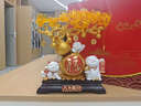 慧選禮（HUI XUAN LI）招財(cái)貓發(fā)財(cái)樹擺件辦公室客廳前臺(tái)裝飾送朋友店鋪公司喬遷開業(yè)禮物 曬單實(shí)拍圖