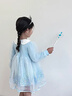 G.DUCKKIDS小黃鴨童裝愛莎公主裙女童連衣裙春秋季兒童裙子秋裝洋氣女孩衣服 藍色公主裙+皇冠手杖藍色兩件套 110 尺碼4~5歲【100-110cm】cm 曬單實拍圖