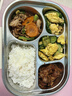 得力（deli）加熱飯盒316不銹鋼餐盒學(xué)生上班族五分格大容量1.5L配筷勺+保溫包 曬單實(shí)拍圖