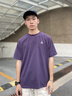 LAZY DAY TREND戶外防曬吸汗速干運(yùn)動(dòng)T恤男夏季輕薄款涼感抗菌健身短袖 凝夜紫 XL 曬單實(shí)拍圖