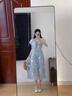 蕓蕁裙子女夏季2025新款法式溫柔風(fēng)藍色碎花荷葉袖連衣裙夏日新款度假 藍色碎花裙 【精選款】 L 曬單實(shí)拍圖