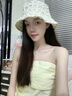 忽憶浩漫透氣產(chǎn)婦月子帽產(chǎn)后夏季薄款帽子女孕婦孕媽夏天外出保暖漁夫帽 E-367米色泡泡紗漁夫帽 曬單實(shí)拍圖