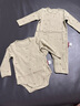 Milkbarn春秋嬰兒長(cháng)袖連體服寶寶哈衣爬服嬰幼兒打底衣服 綠蝸牛菌菇 73cm (6-12月-參考身高66-73cm) 曬單實(shí)拍圖