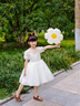 G.DUCKKIDS小黃鴨童裝女童連衣裙2025夏季新款兒童公主裙女孩洋氣節(jié)日演出裙 332白色禮服裙 110 【建議4-5歲】 曬單實(shí)拍圖