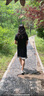 FILA 斐樂官方女子針織連衣裙2025夏季新款時尚休閑寬松收腰T恤裙 傳奇藍-NV XL 175/92A/XL 曬單實拍圖