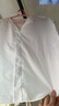 伊芙麗（eifini）伊芙麗醋酸真絲莫代爾不規(guī)則門襟設(shè)計(jì)短袖襯衫女2025夏裝新款 米白 M 曬單實(shí)拍圖