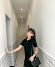 Chiecu Kscbn輕奢包包女包水桶包單肩包百搭鏈條斜挎包情人節(jié)生日禮物 黑色【送老婆送女友送媽媽】 曬單實拍圖