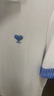 初語(yǔ)撞色條紋POLO衫女2025夏季新款復(fù)古珠地休閑小衫上衣 米白色  M  曬單實(shí)拍圖