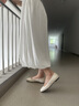 愛(ài)步（ECCO）七夕禮物 芭蕾舞鞋女 25年新款瑪麗珍低跟淺口單鞋 舞悅234333 冰白色23433301017 （羊皮革） 39 曬單實(shí)拍圖