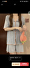 眺德高睡衣女夏季冰絲薄款短袖短褲套裝懶人假開(kāi)衫時(shí)尚可愛(ài)可外穿家居服 藍色 均碼 （建議80-120斤） 曬單實(shí)拍圖