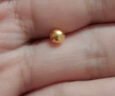 沃爾金黃金轉(zhuǎn)運(yùn)珠小金珠足金999重版加厚散珠黃金光面金珠古法珠手串DIY 0.8g,4mm古法重版4顆 曬單實(shí)拍圖