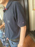 TOMMY HILFIGER【撞色翻領(lǐng)】夏季男裝純棉商務(wù)休閑三?？鄱绦銽恤POLOJA244 藏青色FAP L （推薦：150-165斤） 曬單實拍圖