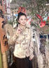 花九卿中式棉襖女緞面唐裝冬裝新國(guó)風(fēng)復(fù)古裝美拉德改良旗袍棕色盤(pán) 新中式棕色棉服  L 曬單實(shí)拍圖