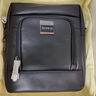 新秀麗（Samsonite）時(shí)尚商務(wù)單肩斜挎包輕奢細牛皮革男包總裁包HO0*015 黑色 曬單實(shí)拍圖