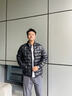 高梵黑金鵝絨服小黑金5.0立領百搭2025年新款男士短外套 黑色 L 曬單實拍圖