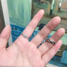 MZMZ鉑金情侶鉆戒pt950白金一對結(jié)求婚戒指情人節(jié)生日禮物送女友 次日達/輕奢一見鐘情活口對戒 曬單實拍圖