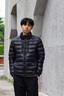 高梵小黑金鵝絨服5.0小金條立領(lǐng)百搭2025新款男士短外套 黑色 M 曬單實拍圖