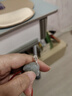 靈久久 925銀扣頭吊墜扣項鏈扣連接扣手工diy玉石扣頭翡翠佛公素銀夾扣子配件 中號 曬單實拍圖