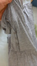 芬也（FENYE）孕婦哺乳裙春夏款睡衣產(chǎn)后月子服產(chǎn)房待產(chǎn)連衣裙 灰色 曬單實(shí)拍圖