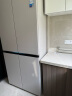 美的（Midea）首創45cm超薄嵌入餐邊柜家用客廳冰箱左餐右廚大容量底部散熱十字四開門國家補貼BCD-427WUSGPZM 曬單實拍圖