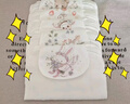 歐孕（OUYUN）嬰兒吸汗巾4層紗布隔汗巾寶寶止汗巾 甜粉萌寵 27×20(五條裝) 曬單實拍圖
