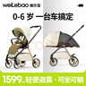 唯樂(lè)寶（welebao）鯨靈嬰兒推車(chē)可坐可躺0-3-6歲用新生兒避震雙向輕便折疊高景觀(guān) 曬單實(shí)拍圖