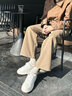 馬克華菲男鞋2025新款麥昆小白鞋男夏季板鞋男士休閑增高鞋子男款 白色 34 曬單實(shí)拍圖