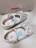 迪士尼艾莎公主秋季女童公主鞋蝴蝶結演出鞋中大童時(shí)裝鞋淺口單鞋 米色 27 曬單實(shí)拍圖