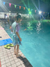 ASK JUNIOR【泡溫泉】【含泳帽】女童泳衣夏清涼兒童休閑連體式泳裙  150 曬單實(shí)拍圖