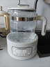 摩飛電器（Morphyrichards）全玻璃養(yǎng)生壺家用燒水壺多段控溫電熱水壺極速風(fēng)冷恒溫壺沖奶泡奶機MR5602 1.2L 椰奶白 曬單實拍圖