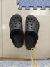 crocs卡駱馳貝雅卡駱班|205089 黑色/白色-066 39(240mm)  曬單實(shí)拍圖