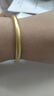中國(guó)黃金（CHINA GOLD）古法心經(jīng)黃金手鐲厚壁升級(jí)足金泥鰍背金手鐲女款送老婆媽媽禮物 【現(xiàn)貨_古法】56圈約25.93g 心經(jīng)古法系列 曬單實(shí)拍圖