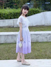 G.duck小黃鴨童裝女童連衣裙夏季薄款兒童夏裝小女孩夏天裙子漸變公主裙 紫色 160 建議150-160cm12-13歲 曬單實(shí)拍圖