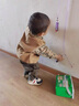 G.DUCKKIDS男童春裝套裝2025新款兒童帥氣小童韓版春秋衣服寶寶工裝三件套潮 卡其色 韓系馬甲開衫三件套 90 碼 曬單實拍圖