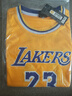 兒童籃球服套裝男童幼兒園比賽訓練服女童東契Q77號球衣詹姆S23號 湖人背心黃色（23號）送五件套 兒童XL（150-155）CM 曬單實(shí)拍圖