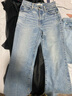 moussy 女裝新款水洗抓紋氣質微喇休閑牛仔褲女010GSA12-1660 111淺藍色 S 曬單實拍圖