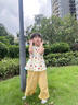 史努比女童連衣裙夏季2025新款洋氣兒童童裝碎花裙子女孩夏裝時(shí)髦公主裙 黃色 110 建議身高101-110cm 曬單實(shí)拍圖