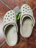 crocs卡駱馳厚底云朵洞洞鞋戶外|206750 骨白色-2Y2 37/38(240mm)  曬單實(shí)拍圖