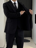 皮爾卡丹（pierre cardin）高檔輕奢西服套裝男士商務(wù)塔士多禮服新郎結(jié)婚西裝主持人宴會(huì)正裝 【三件套】青果領(lǐng)+7件壕禮 2XL 50碼 曬單實(shí)拍圖