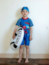 迪士尼（Disney）兒童泳帽男童3-6-10-12歲不勒頭布料泳帽高彈舒適蜘蛛俠游泳布帽 蜘蛛俠深藍(lán)（0甲醛/舒適不勒頭） 【適合3-14歲】 曬單實(shí)拍圖