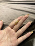 中國(guó)黃金（CHINA GOLD）黃金戒指日進(jìn)斗金戒指足金招財(cái)古幣銅錢戒指女送女友老婆生日禮物 【硬金款】11圈-約1.2g 曬單實(shí)拍圖