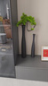 貝漢美（BHM）現(xiàn)代入戶玄關(guān)裝飾擺件工藝品陶瓷花瓶客廳電視柜插花高檔輕奢大氣 豎高細(xì)長黑色兩件套+花藝 曬單實拍圖