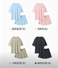 幸棉（LUCKMEEY）短袖套裝家居服外出兩穿睡衣女純棉春夏男女情侶款 女款卡其灰 L （女110-130斤/男100-130斤） 曬單實(shí)拍圖