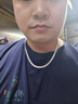 夢(mèng)至尊（MENGZHIZUN） 男士銀項(xiàng)鏈男款 990足銀馬鞭鏈平鏈霸氣粗款日韓時(shí)尚飾品 粗6毫米長(zhǎng)50厘米重約30克 曬單實(shí)拍圖