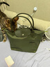 瓏驤（LONGCHAMP）瓏驤包Le Pliage Green女包小號短柄手提包餃子包禮物 曬單實(shí)拍圖