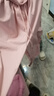 美拉德ins工裝褲子女春秋季新款抽繩高腰寬松直筒褲休閑 粉紅色 M 曬單實(shí)拍圖