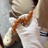QMXD野生雕刻猴頭手串男士鯊魚(yú)背光珠手鏈女士手捻核桃文玩單圈佛珠文 猴頭鯊魚(yú)背13mm建議男士 曬單實(shí)拍圖