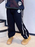 G.DUCKKIDS男童褲子春秋款兒童運動褲子加絨加厚棉褲男孩冬裝長褲秋冬季大童 鐵灰色2305-加絨款 150 建議身高140-150cm年齡11-12歲 曬單實拍圖