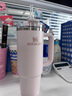 STANLEY巨無霸吸管杯水杯保溫杯大容量不銹鋼杯子車載辦公887ML-晶粉色 曬單實(shí)拍圖