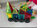魔磁玩家（ MAGPLAYER）兒童玩具彩窗磁力片100片+2車磁力積木3-6歲男女孩玩具1-3歲禮物 曬單實(shí)拍圖